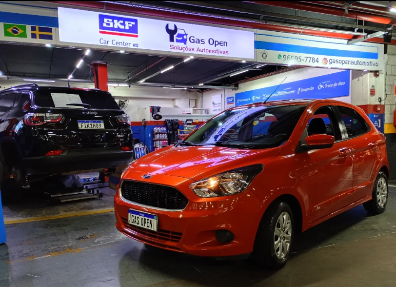 Ford Ka na área técnica da GAS OPEN